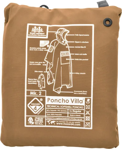 Vista 9 de HAZARD 4 PonchoVilla Classic - Poncho técnico softshell original