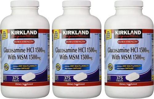 Vista 2 de Kirkland Glucosamina Signature con MSM, 375 tabletas