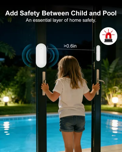 Vista 8 de Sistema de Seguridad Inalámbrico WiFi para el Hogar - Sistema de Alarma Inteligente para Hogar y Empresa, Expandible, Teclado Independiente, Alertas