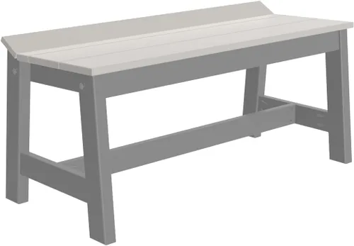 Vista 7 de Furniture Barn USA Poly Lumber - Banco de comedor de 41 pulgadas, caoba antigua multicolor (Antique Mahogany)