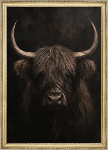 Vista 34 de MUDECOR Lienzo enmarcado prémium para pared, pinos nevados en bosque de invierno, ilustraciones modernas, arte contemporáneo, escénico, divertido