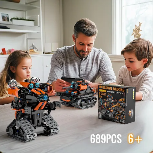 Vista 6 de Juguetes de Construcción STEM para Niños de 6 a 14 años, Kit de Construcción de Robot STEM 5en1 para Niños, Conjunto de Bloques de Construcción