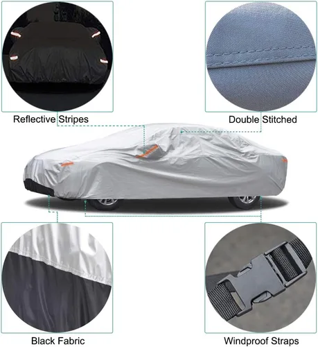 Vista 80 de GUNHYI - Funda para automóvil SUV de 7 capas, ajuste personalizado para BMW X1 (2010-2025), impermeable para todo tipo de clima, resistente