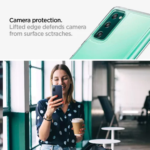 Vista 5 de Spigen Funda ultra híbrida diseñada para Samsung Galaxy S20 FE 5G (2020), transparente