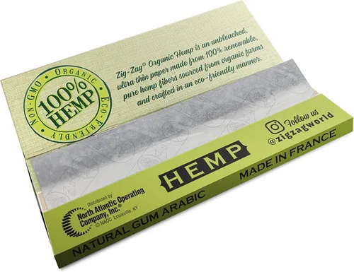 Vista 4 de ZIG-ZAG Papel de liar, papel de liar vegano orgánico sin blanquear, papel sostenible y ecológico para uso diario, tamaño de 1 ¼ pulgadas, paquete