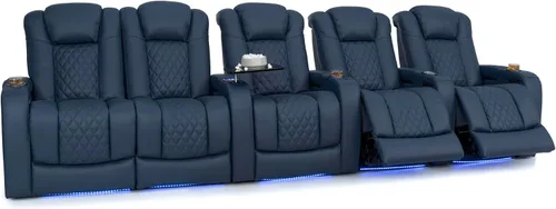Vista 47 de Seatcraft Virtuoso 365 - Asiento de cine en casa (3 unidades), color ébano