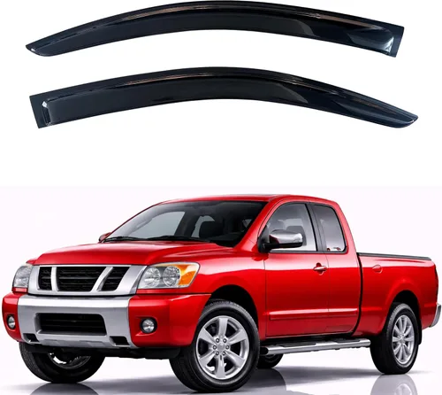 Vista 51 de KPY Protector de lluvia compatible con Ford Bronco 1980-1996, Ford F150 F250 F350, deflectores de ventilación lateral para visera de ventana