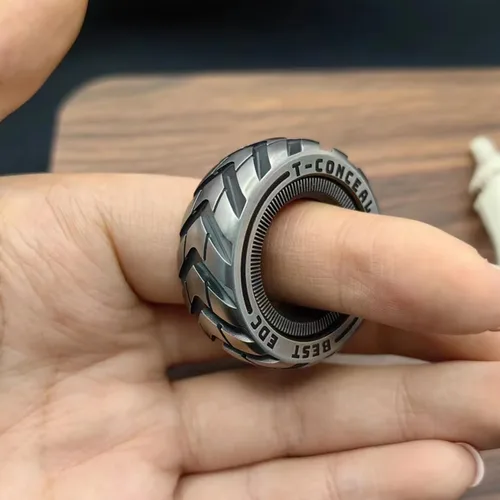 Vista 3 de T-Conceal EDC Deslizadores para Ansiedad, Juguetes para Ansiedad para Alivio del Estrés para Adultos, Metal Magnético TDAH, Anillos para Ansiedad