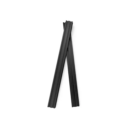 Vista 4 de Perfil de extrusión de aluminio 2040 2 Uds. 2 unids estándar europeo anodizado negro V tipo riel lineal para impresora 3D, longitud 27.559 in