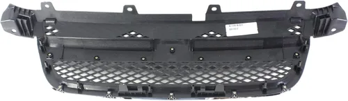 Vista 4 de Compatible con Chevy Aveo Sedan 07-11 de 4 puertas, parrilla delantera de 4 puertas, color negro con moldura cromada