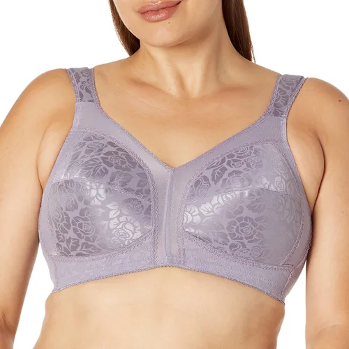 Vista 13 de Playtex Brasier inalámbrico para mujer, sujetadores de talla grande de 18 horas disponibles, cobertura completa, alisado, 4693, paquete individual