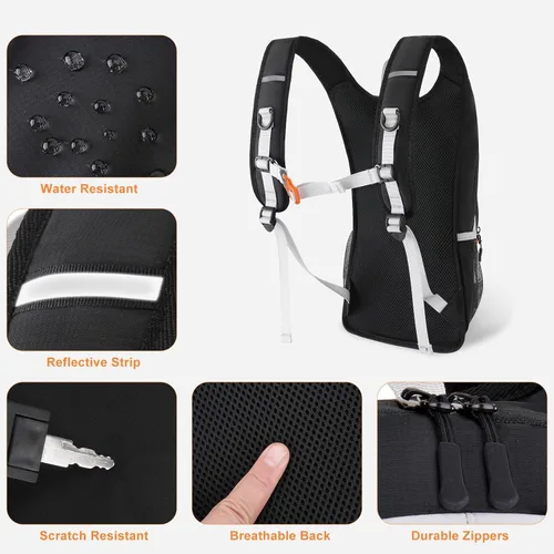 Vista 2 de MOSISO Pequeña mochila de senderismo mochilas de viaje camping senderismo