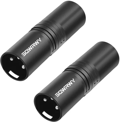 Vista 10 de Adaptador XLR hembra a TRS de 1/4 pulgadas, paquete de 2, conector equilibrado macho a XLR hembra para micrófono, interfaz de audio, mezclador