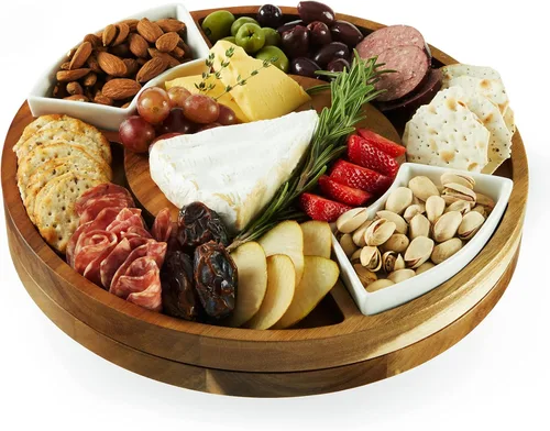 Vista 11 de Tabla de servir grande Twine, accesorios para tablas de charcutería, bandeja de servir para aperitivos, tabla de cortar grande, bandeja de servir