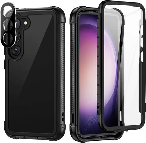 Vista 12 de seacosmo Diseñada para funda de teléfono Galaxy A14 5G, cubierta de cuerpo completo a prueba de golpes, con protector de pantalla integrado, funda