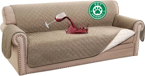 Vista 63 de Turquoize Funda 100 % impermeable para sillón de ala, protector de sofá, triple antideslizante, protector de muebles para mascotas, niños, perros