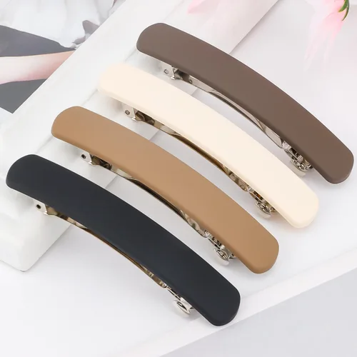 Vista 7 de ATODEN Pinzas para el cabello, 4 pasadores franceses mate neutros para cabello fino y fino, horquillas para el cabello y accesorios para mujeres