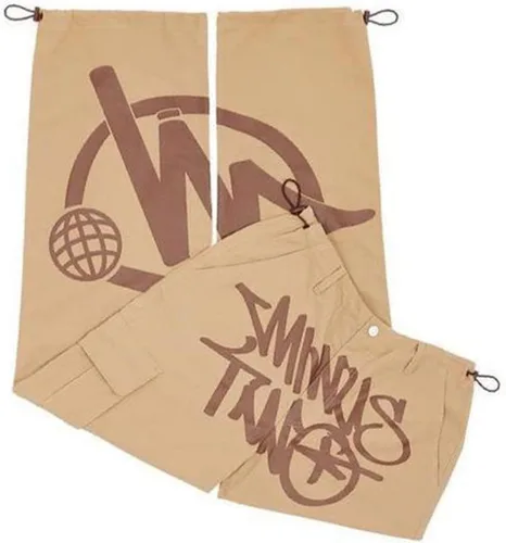 Vista 2 de Pantalones cargo para mujer, Y2K, cintura alta, holgados, pantalones de mezclilla, hip hop, rock, menos, dos pantalones deportivos sueltos