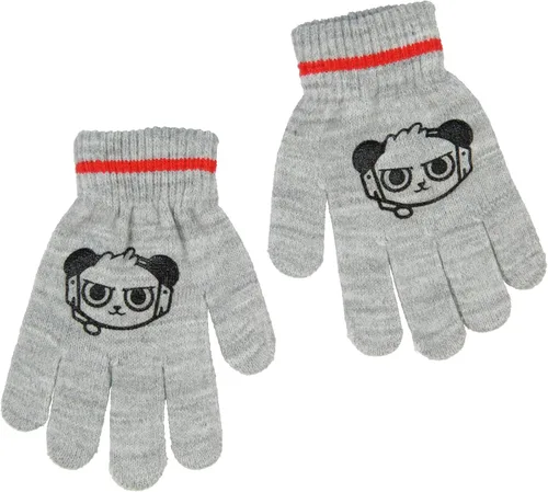 Vista 5 de RYAN'S WORLD Ryan and Combo Panda Guantes Bufanda Y Pom Beanie 3 Piezas Conjunto, Ryan y Combo Panda