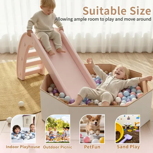 Vista 8 de Pelotas plegables para niños y mascotas, versátil piscina para niños y gatos, perfecto para niñas y niños, para interiores y exteriores, fácil