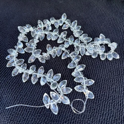 Vista 22 de 200pcs Checa 0.472 in Lágrima facetada Briolette Cristal Perlas Colgante de gota a granel Amatista Púrpura