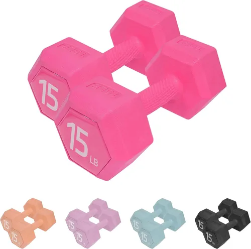 Vista 8 de Dumbbell Sets With Rack - 5/15/20/25/36lb Dumbbells Pair Hand Weights Set of 2 - Easy Grip - Arm Weights for Strength Training Workouts Fitness
