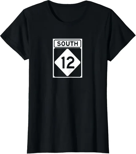 Vista 32 de Highway 12 South NC Outer Banks North Carolina Hwy - Camiseta, Negro, S