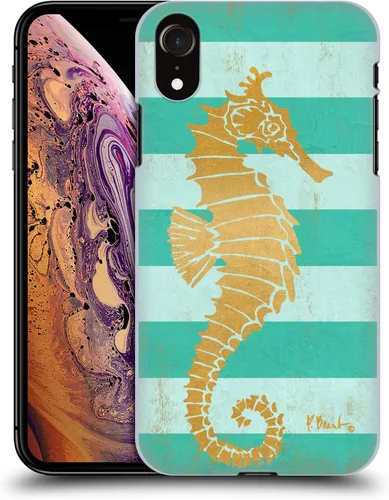 Vista 19 de Carcasa rígida para iPhone XR, diseño oficial de Paul Brent Coastal Agate Mermaid