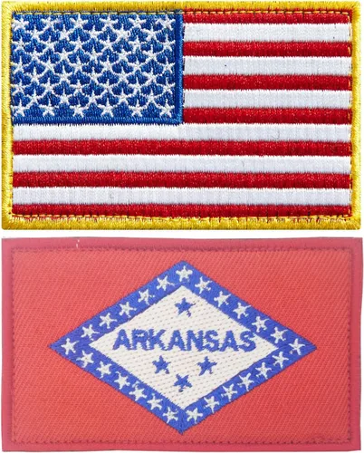 Vista 14 de stidsds Paquete de 2 parches bordados con la bandera de Estados Unidos de Alabama Alabama, bandera de Estados Unidos, bandera de Estados Unidos