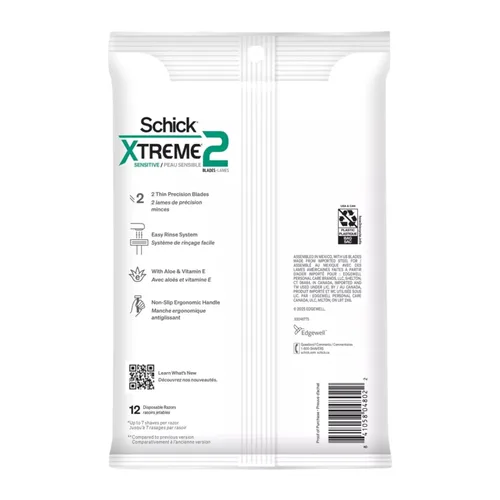 Vista 3 de Schick Slim Twin ST 2 - Maquinilla de afeitar desechables para hombres de piel sensible, 12
