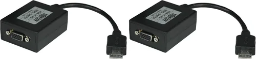Vista 4 de TRIPP LITE Extensor de cable convertidor de adaptador de video HDMI a VGA, macho a hembra, resolución HD 4K @ 30Hz, se extiende hasta 100 pies