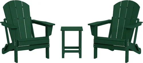 Vista 27 de WestinTrends Malibu Outdoor Patio HDPE Silla plegable de polietileno Negro