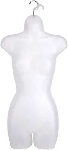 Vista 7 de SSWBasics - Torso maniquí femenino negro con gancho, tallas de mujer 5-10