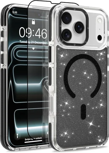 Vista 211 de Funda magnética para Google Pixel 10 Pro XL [compatible con Magsafe] [bonito diseño fluorescente de moda] a prueba de golpes, delgada, translúcida
