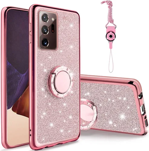 Vista 10 de Funda para Samsung Note 8 de 6.3 pulgadas, para Galaxy Note 8, a prueba de golpes, con correa y soporte para anillo, para Samsung Galaxy Note 8