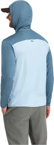 Vista 6 de Simms Bugstopper Solarflex 50+ UPF Camisa de pesca de manga larga con capucha y protector de insectos para hombre