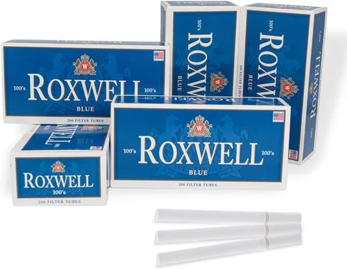 Vista 14 de Roxwell - Tubos para cigarrillos tamaño King – 1000 unidades – 5 cajas de 200 tubos – Filtros blancos de extracción suave – Tubos preenrollados