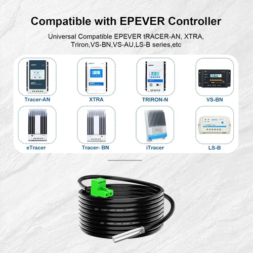 Vista 3 de Sensor remoto de temperatura RTS300R47K3.81A para el regulador de carga solar 3M