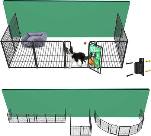 Vista 73 de FXW Homeplus Unleashed Corralito para Perros de Interior - Juego Sin Estrés y Seguro, Resistente de 24 Pulgadas 2 Paneles Corralito para Cachorros