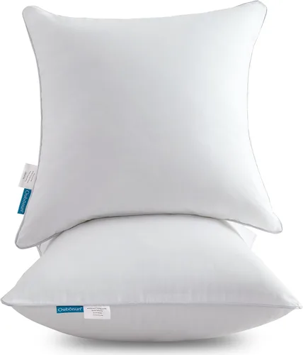 Vista 13 de Oubonun Cojín decorativo de felpa de 12 x 16 pulgadas, con funda 100% algodón, para sofá, cama, silla, paquete de 1