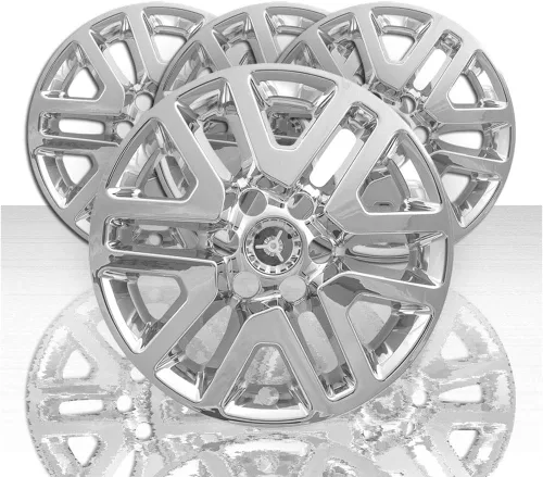 Vista 3 de Pieles de rueda cromadas de 16 pulgadas con radios en V para Nissan Frontier SV 2014-2021