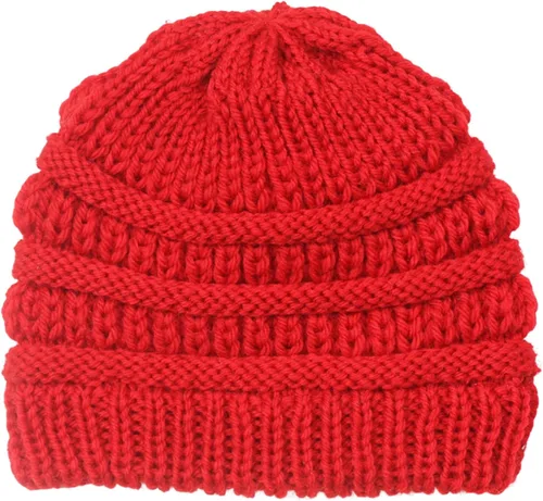 Vista 6 de Womens Cap Winter Warm Knitted Beanie Hat, Baby Hat Casual Boys Girls Autumn Warm Outdoor Knitting Hat Photography Prop (Color Navy Blue)
