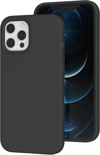 Vista 131 de Funda de silicona líquida compatible con iPhone 12 Pro Max 6.7 pulgadas, funda de gel de protección completa con forro de microfibra, funda