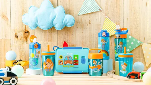 Vista 11 de Zak Designs Blippi Caja Bento de plástico reutilizable con sello a prueba de fugas, asa de transporte, ventilación de vapor para microondas