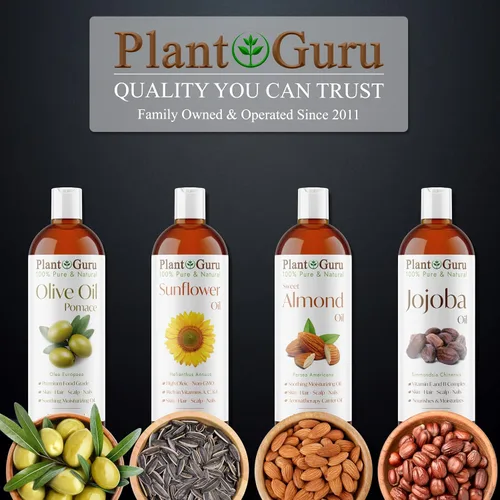 Vista 8 de Plant Guru Aceite de oliva Pomace de 2 onzas líquidas. Hidratante portador natural 100% puro para el crecimiento de la piel, el cuerpo, la cara