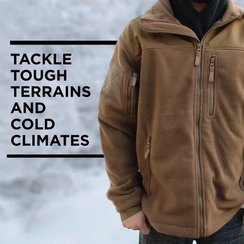 Vista 4 de Rothco Spec Ops - Chaqueta de forro polar táctica, ideal para usar en capas