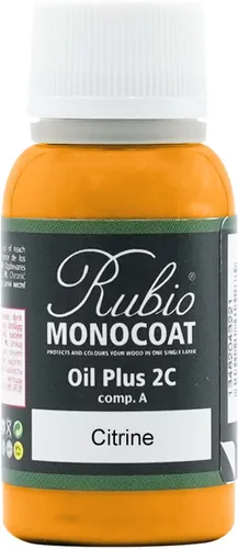 Vista 122 de Rubio Monocoat Muestra de Tinte y Acabado para Madera - Niebla 5% Aceite Plus Parte A Aceite de linaza para madera de secado rápido y ecológico
