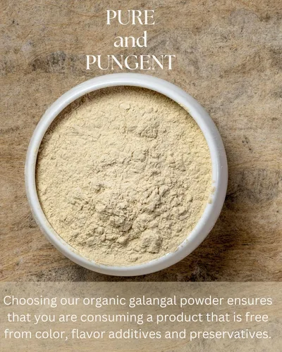 Vista 5 de Polvo de galanga orgánico de 4 onzas – Condimento de especias Galanga en cocina asiática – para cocina tailandesa, indonesia y malaya