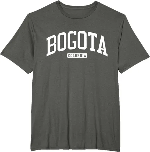 Vista 7 de Camiseta estilo universitario de Bogotá Colombia, Negro