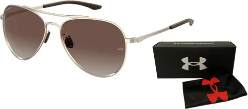 Vista 3 de Under Armour Instinct UA0007GS Aviator Sunglasses for Men + BUNDLE With Designer iWear Complimentary Eyewear Kit